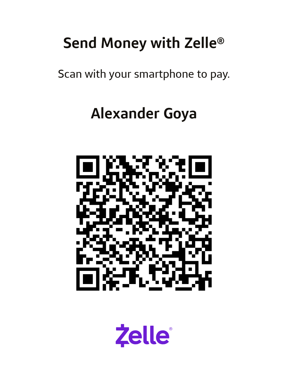 Zelle QR code